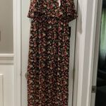 EXPRESS Maxi Dress Black & Floral Photo 0
