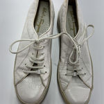 Salvatore Ferragamo Salvatore‎ Ferragamo Sneakers Womens 8 White Croc Embossed Leather Shoes Photo 0