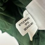 Madewell Sleeveless Crewneck Bubble Top Cotton Pleated Draped Green XXS NWT Photo 9