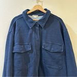 Good American Women's Oversized Shirt in Indigo Size 20 Photo 4