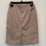BCBG MaxAzria Logo Print Pencil Skirt Beige Size 0 Photo 1
