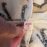 Holiday Time  dog print Christmas one piece zip up pajamas fur trim hood. Size M. Photo 6