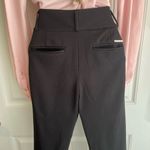 Michael Kors Black Stretchy Midrise Button Straight Leg Pants Sz 4 Photo 3