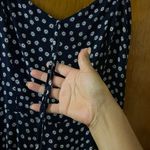 Reformation Navy Floral jumpsuit Size 6 Photo 5