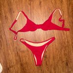 Cotton On New  red balconette underwire bikini set Photo 1
