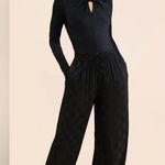 Farm Rio  Twist-Front Cutout Bodysuit Black L Photo 8