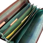 Thirty One chevron print zip around coupon clutch wallet with dividers HTF Blue Photo 1