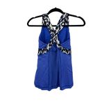 Lululemon  Top Womens 4 Tank Push Your Limits Blue Sprinkler Ikat Racerback Yoga Photo 1