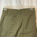 Blu Pepper Army Green Cargo Button Pockets Straight Leg High Rise Trouser Pants Photo 7