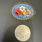 Vintage Italian Micro Mosaic Gold Photo 4