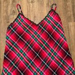 Victoria's Secret Victoria’s Secret Bright Tartan Plaid Flannel V Neck Slip Dress - Large Photo 2