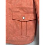 Desigual New  Multi-Pocket Zip Front Jacket Coat Cinched Waist Salmon Pink Sz M Photo 5