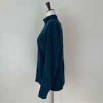 The North Face  Blue Green Quarter Zip Fleece Pull Over Sweater, Sz Small Photo 4