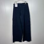 DNKY Dark Wash Denim Cargo Pocket High Rise Wide Leg Jeans NWT 27 Baggy Y2K Blue Photo 5
