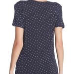 Lucky Brand navy multi print supplice neck top xs Photo 2