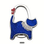 None Foldable Table Hooks Two Hearts Cat Shape Handbag Decorating Photo 8