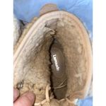 Larroude Vail Winter Snow Boots Women's 5 Beige Faux Fur Lace Up Waterproof S47 Photo 2