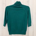 ZARA Womens Sweater Size S Green Turtleneck Minimalist Holiday Chic Cozy NWT Photo 1