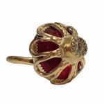 SARAH COV Vintage Dome Red Ring Size 5 Photo 2