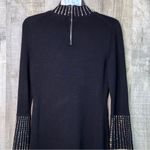 Calvin Klein  Size Small Embellished Mirror Tiles 3/4 Bell Sleeve Sweater Dress Photo 9