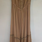 J for Justify  Beige Lace off the shoulder Maxi Dress Photo 0