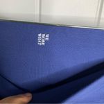 We Wore What We‎ Wore What high rise slit hem fold over blue leggings size small Photo 6