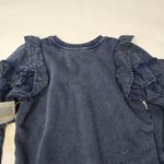 Tularosa Cat Ruffle Sweater in Deep Navy XS Photo 9