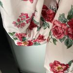 FATE. dress size large like pink background with red and green floral print Photo 3