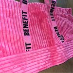 Benefit NEW Pink Corduroy Tote open top beach bag Photo 1