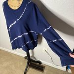 Athleta Sundown Sweatshirt 2.0 Eclipse Blue Tie Dye Size L Gym Active Lounge Photo 2