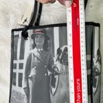 NWT Vintage Girl with a Dog Bedazzled Black and White Tote Purse Bag Photo 6