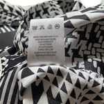 Beulah Mixed Print Button Down Blouse Black Size S NWT Minimalist Classic Photo 3