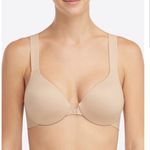 Spanx  Bra Llelujah Lightly Lined Tshirt Bra Nude Tan Front Closure Full Coverage Photo 0