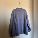 We Wore What  Oversized Mock‎ Neck Sweater Sz Size small/medium lilac icy blue Photo 7