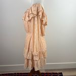 &merci &Merci Peach Ruffle Off-the-Shoulder Dress - Size Large Romantic Girlcore Photo 8