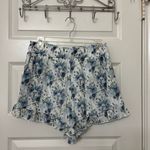 Blue Rain  High Waist Floral Shorts Size Medium Lined Photo 7