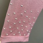 Ultra Flirt  Pink pink Hoodie pearls sweater Size L Photo 3