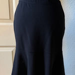 Bobeau  Black Flared Midi Skirt Photo 0