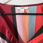 Bar III Multicolor Striped Wrap Blouse Photo 2