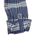 Pendleton  Womens Casual Long Sleeve Button Down Shirt Plaid size Small Navy Blue Photo 4