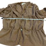 Peach Love California Brown polka dot long sleeve Photo 3