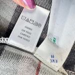 Loft Plaid Button Popover Long Sleeve Swing Shirt Dress Size Medium Belt Photo 7