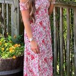 Lulus View from the Meadow Cream Floral Print Off-the-Shoulder Dress Medium NWT Photo 12