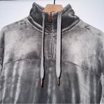 Champion Grey  Velvet Quarter Zip Pull‎ Over Sweater Photo 4