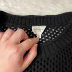Aritzia Black  Wilfred Free Black Open Knit Sweater Photo 3
