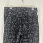 Floral Corduroy Pull On Skinny Pants Womens Medium Grey Goth Gray Photo 6