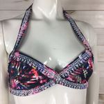 PINK - Victoria's Secret VS Pink Embroidered Halter Bikini Top Photo 3