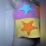 Forever 21 NWT  Beach Crochet Colorful Patchwork Starfish Thin Strap Tank Top Photo 2