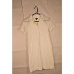 Women's J.Crew White Eyelet Short Sleeve Mini Dress Size 00 Photo 5