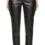 Opening Ceremony  Pants Womens Size 0 Faux Leather Zipper‎ Pocket Straight Leg Photo 0